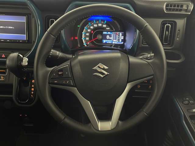 スズキ ハスラー HYBRID X 宮崎県 2020(令2)年 5.5万km デニムブルー ガンメタリック 2トーン 禁煙車/衝突被害軽減ブレーキ/社外ナビTV/（ストラーダ/CN-RA06D/CD/DVD/Bluetooth/フルセグTV)/社外バックカメラ/社外ETC/純正LEDオートライト/純正LEDフォグ/純正15インチアルミ/純正セキュリティアラーム/純正リアマッドガード/純正フロアマット/レーンディパーチャーアラート/クリアランスソナー/エネチャージ/前席シートヒーター/オートエアコン/ウインカードアミラー/本革巻ハンドル/リアプライバシーガラス/スマートキー/プッシュエンジンスタート/スペアキー/取扱い説明書