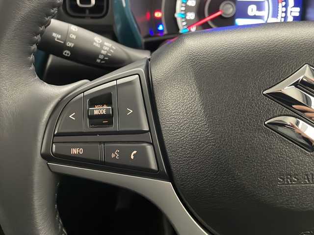 スズキ ハスラー HYBRID X 宮崎県 2020(令2)年 5.5万km デニムブルー ガンメタリック 2トーン 禁煙車/衝突被害軽減ブレーキ/社外ナビTV/（ストラーダ/CN-RA06D/CD/DVD/Bluetooth/フルセグTV)/社外バックカメラ/社外ETC/純正LEDオートライト/純正LEDフォグ/純正15インチアルミ/純正セキュリティアラーム/純正リアマッドガード/純正フロアマット/レーンディパーチャーアラート/クリアランスソナー/エネチャージ/前席シートヒーター/オートエアコン/ウインカードアミラー/本革巻ハンドル/リアプライバシーガラス/スマートキー/プッシュエンジンスタート/スペアキー/取扱い説明書