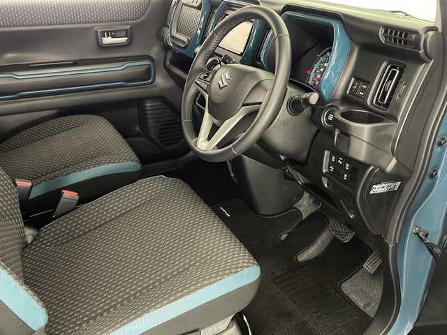 スズキ ハスラー HYBRID X 宮崎県 2020(令2)年 5.5万km デニムブルー ガンメタリック 2トーン 禁煙車/衝突被害軽減ブレーキ/社外ナビTV/（ストラーダ/CN-RA06D/CD/DVD/Bluetooth/フルセグTV)/社外バックカメラ/社外ETC/純正LEDオートライト/純正LEDフォグ/純正15インチアルミ/純正セキュリティアラーム/純正リアマッドガード/純正フロアマット/レーンディパーチャーアラート/クリアランスソナー/エネチャージ/前席シートヒーター/オートエアコン/ウインカードアミラー/本革巻ハンドル/リアプライバシーガラス/スマートキー/プッシュエンジンスタート/スペアキー/取扱い説明書