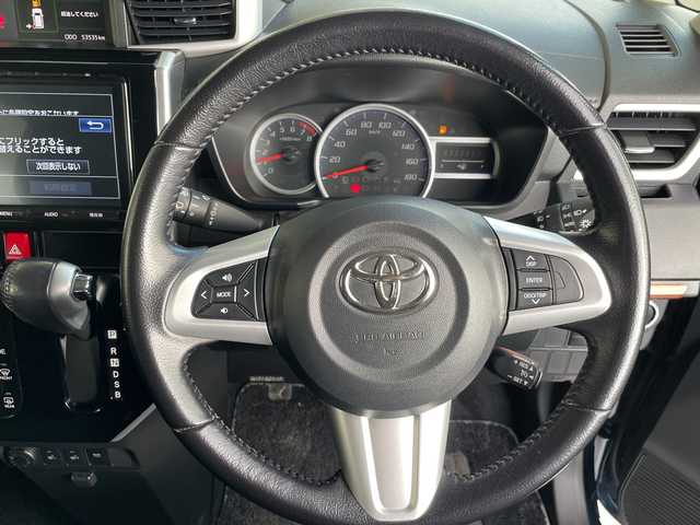 トヨタ ルーミー カスタムG S 愛知県 2016(平28)年 5.4万km レーザーブルークリスタルシャイン 純正9型ナビ SDカードなし/両側パワースライドドア/クルーズコントロール/シートヒーター/バックカメラ/コーナーセンサー/モデリスタアルミホイール/ETC2.0/LEDヘッドライト/オートライト/衝突軽減システム/フルセグ/CD DVD/Bluetooth/ステアリングスイッチ/スマートキー/プッシュスタート