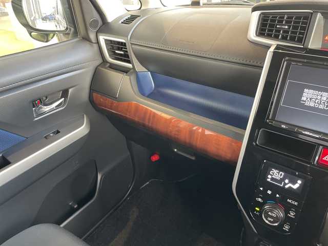 トヨタ ルーミー カスタムG S 愛知県 2016(平28)年 5.4万km レーザーブルークリスタルシャイン 純正9型ナビ SDカードなし/両側パワースライドドア/クルーズコントロール/シートヒーター/バックカメラ/コーナーセンサー/モデリスタアルミホイール/ETC2.0/LEDヘッドライト/オートライト/衝突軽減システム/フルセグ/CD DVD/Bluetooth/ステアリングスイッチ/スマートキー/プッシュスタート