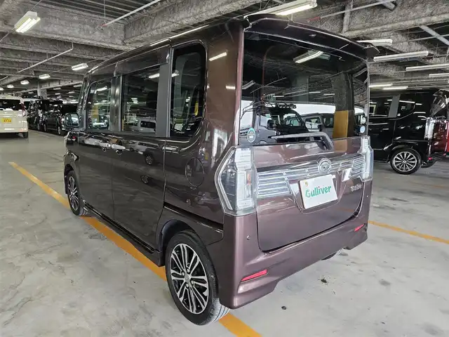 ダイハツ タント カスタム RS トップED SAⅡ 福岡県 2016(平28)年 5.1万km プラムブラウンクリスタルマイカ 純正ナビ/フルセグTV/両側パワースライドドア/バックカメラ/スマートアシスト2/・衝突被害軽減ブレーキ/・車線逸脱警報/・誤発進抑制/・先行車発進お知らせ機能/LEDヘッドランプ/オートライト/革巻きステアリング/ステアリングスイッチ/ハーフレザーシート/純正15インチアルミホイール/スマートキー/プッシュエンジンスタート/禁煙車