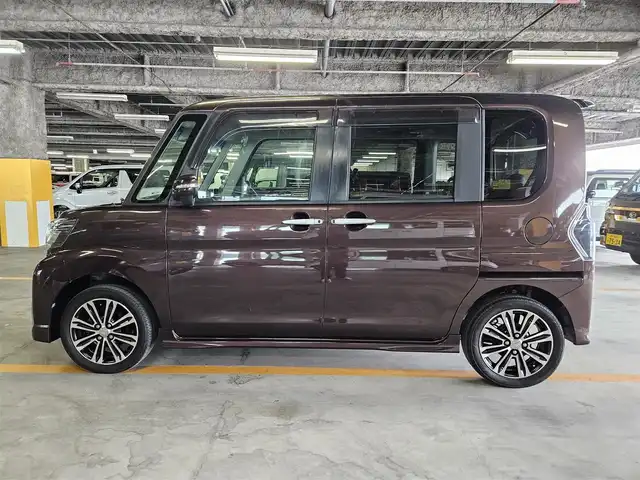 ダイハツ タント カスタム RS トップED SAⅡ 福岡県 2016(平28)年 5.1万km プラムブラウンクリスタルマイカ 純正ナビ/フルセグTV/両側パワースライドドア/バックカメラ/スマートアシスト2/・衝突被害軽減ブレーキ/・車線逸脱警報/・誤発進抑制/・先行車発進お知らせ機能/LEDヘッドランプ/オートライト/革巻きステアリング/ステアリングスイッチ/ハーフレザーシート/純正15インチアルミホイール/スマートキー/プッシュエンジンスタート/禁煙車