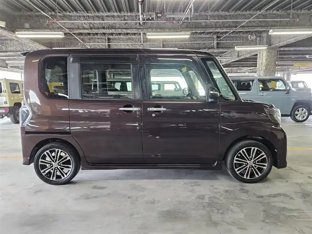ダイハツ タント カスタム RS トップED SAⅡ 福岡県 2016(平28)年 5.1万km プラムブラウンクリスタルマイカ 純正ナビ/フルセグTV/両側パワースライドドア/バックカメラ/スマートアシスト2/・衝突被害軽減ブレーキ/・車線逸脱警報/・誤発進抑制/・先行車発進お知らせ機能/LEDヘッドランプ/オートライト/革巻きステアリング/ステアリングスイッチ/ハーフレザーシート/純正15インチアルミホイール/スマートキー/プッシュエンジンスタート/禁煙車