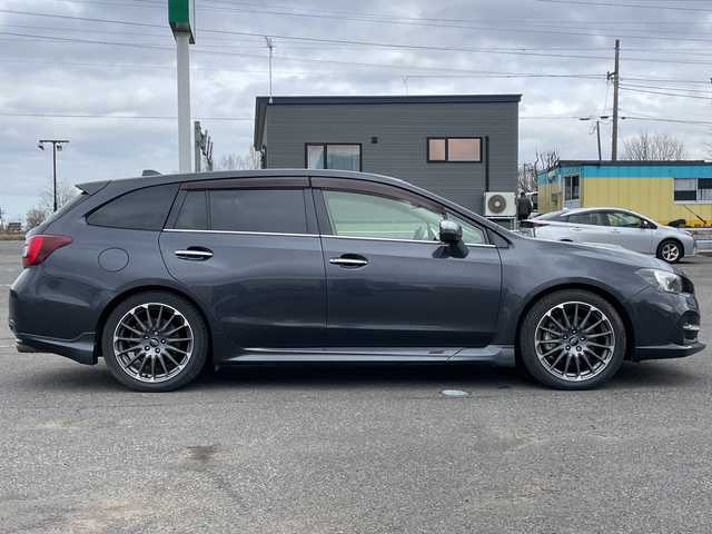 スバル レヴォーグ 1．6STIスポーツアイサイト 道央・札幌 2018(平30)年 7万km ダークグレーメタリック ４WD/純正メモリーナビ/AM/FM/BT/SD/CD/DVD/フルセグ/アイサイト/衝突被害軽減ブレーキ/横滑り防止装置/レーダークルーズコントロール/レーンキープアシスト/クリアランスソナー/ブラインドスポットモニター/バックカメラ/サイドカメラ/フロントカメラ/ビルトインETC/アイドリングストップ/前席パワーシート/D席メモリーシート/前席シートヒーター/レザーシート/革巻きステアリング/ステアリングリモコン/パドルシフト/ガラスルーフ/オートブレーキホールド/デジタルインナーミラー/MTモード付AT/プッシュスタート/スマートキー/LEDヘッドライト/オートライト/フォグランプ/電動格納ミラー/ヒーテッドドアミラー/ウィンカーミラー/純正フロアマット/ドアバイザー/スペアキー