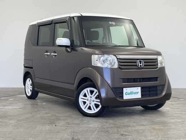 ホンダ Ｎ ＢＯＸ 2トーン G Lパッケージ 群馬県 2014(平26)年 7.7万km プレミアムブロンズパール ナビ　バックカメラ　フルセグＴＶ　ＥＴＣ　ドラレコ　電動スライドドア　ステアリングリモコン　ＨＩＤヘッドライト　オートライト　電動格納ミラー　スマートキー　オートエアコン　横滑り防止装置　禁煙車