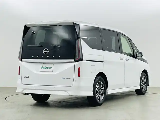 日産 セレナ e－パワー ハイウェイスター V 福島県 2025(令7)年 0.1万km未満 プリズムホワイト 登録済未使用車/エマージェンシーブレーキ/・プロパイロット/・レーンキープアシスト/・ブラインドスポットモニター/・標識認識機能/・クリアランスソナー/純正ナビ/・フルセグTV/BT/USB/HDMI/・アラウンドビューモニター/・ビルトインETC2.0/・デジタルインナーミラー/・ドライブレコーダー前後/・置くだけ充電/純正フリップダウンモニター/両側パワースライドドア/・ハンズフリースライドドア/アイドリングストップ/電子パーキング/・オートパーキングホールド/革巻きステアリング/・ステアリングリモコン/プッシュスタート/・スマートキー/・スペアキー/LEDヘッドライト/・オートライト/・フォグライト/・オートマチックハイビーム