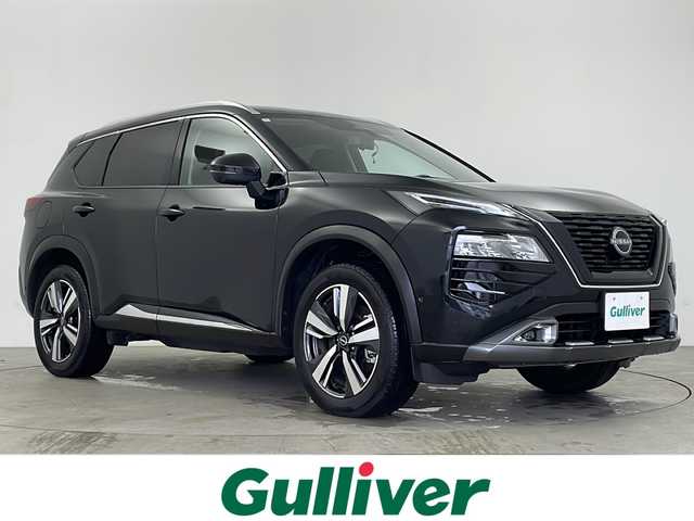 日産 エクストレイル G e－4ORCE 鹿児島県 2024(令6)年 0.4万km ダイヤモンドブラック 純正メーカーナビ/（BT/フルセグTV）/ワンオーナー/プロパイロット/アラウンドビューモニター/オートパーク機能/ヘッドアップディスプレイ/デジタルインナーミラー/ワイヤレス充電/パワーテールゲート/ドライブレコーダー(前後)/ブラインドスポットモニター/カプロンシート/シートヒーター/純正フロアマット