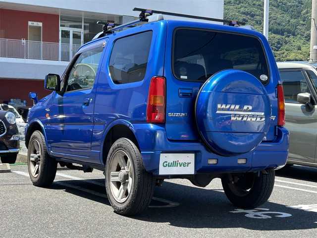 スズキ ジムニー ワイルドウィンド 長崎県 2006(平18)年 8.8万km パールメタリックカシミールブルー パートタイム4WD/ターボ搭載車/取扱説明書/純正ミュージックプレーヤー/純正16インチアルミホイール/純正フロアマット/シートヒーター/SRSエアバッグ/ABS