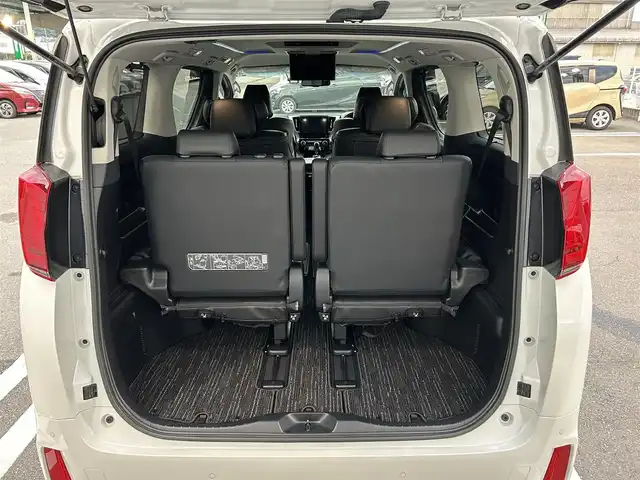 トヨタ アルファード S Cパッケージ 福岡県 2019(令1)年 5.3万km ホワイトパールクリスタルシャイン 純正10型メモリナビ(フルセグTV/CD/DVD/BT)バックモニター後席モニター二眼LEDヘッドライトトヨタセーフティーコーナーセンサー電動リアゲート両側パワスラレーダークルコンドラレコETCシートヒーターエアシート純正フロアマット純正18インチアルミホイールプッシュスタートスマートキー