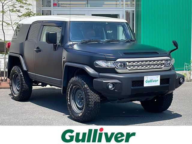 トヨタ ＦＪクルーザー 青森県 2012(平24)年 10.2万km 黒 4WD/マッドブラックオールペイント/アルパインディスプレイオーディオ/BFグッドリッチオールテレーン/2インチリフトアップ/社外ヘッドライト/社外シートカバー/前後ドライブレコーダー/ピラー加工スピーカー取り付け/ビルトインETC/キーレスキー/フォグランプ