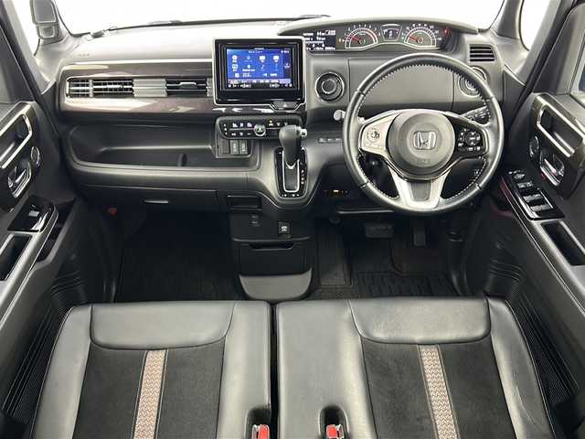 ホンダ Ｎ ＢＯＸ カスタム G L ターボ ホンダセンシング 宮城県 2019(平31)年 3.5万km クリスタルブラックパール ホンダセンシング/・オートクルーズコントロール/・路外逸脱抑制機能/・衝突軽減ブレーキ/・レーンキープアシスト/・オートハイビーム/両側パワースライドドア/社外７インチナビ/（BT.AM.FM.CD.DVD.SD.USB.ipod）/バックカメラ/フルセグTV/社外ドラレコ（F）/ビルトインETC/革巻きステアリング/ステアリングスイッチ/パドルシフト/プッシュスタート/スマートキー（2本）/ハーフレザーシート/純正フロアマット/ロールサンシェード/Ionエアコン/Econ/ドアバイザー/純正15インチアルミホイール/LEDヘッドライト/LEDフォグランプ