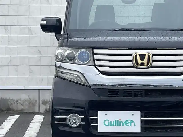 ホンダ Ｎ ＢＯＸ G ターボパッケージ 宮崎県 2013(平25)年 5万km クリスタルブラックパール 〇ターボ/〇社外ナビ/〇フルセグTV/〇バックカメラ/〇フリップダウンモニター/〇両側パワースライドドア/〇ETC/〇キノセンヘッドランプ/〇オートライト/〇クルーズコントロール/〇電動格納ミラー/〇革巻きステアリング/〇パドルシフト/〇オートエアコン/〇純正15インチアルミ/〇プッシュエンジンスタート/スマートキー/〇禁煙車/〇盗難防止装置/〇エアバックW