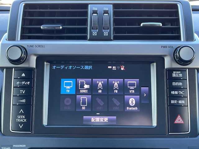 トヨタ ランドクルーザー プラド TX Lパッケージ 静岡県 2016(平28)年 4.9万km ホワイトパールクリスタルシャイン ●純正ナビ/(フルセグ/CD/DVD/Bluetooth/AUX)/●レザーシート/●前席パワーシート/●前席シートヒーター/●バック、サイド、フロントカメラ/●クルーズコントロール/●前後クリアランスソナー/●LEDヘッドライト＆フォグランプ/●オートライト/●革巻きステアリング/●ステアリングスイッチ/●ETC/●サンルーフ/●ダウンヒルアシストコントロール/●電動格納ウィンカーミラー/●電動格納サードシート/●スマートキー/●プッシュスタート/●純正フロアマット/●純正17インチアルミホイール/●ダブル＋サイド＋カーテンSRS＋ABS/●取扱説明書/●保証書