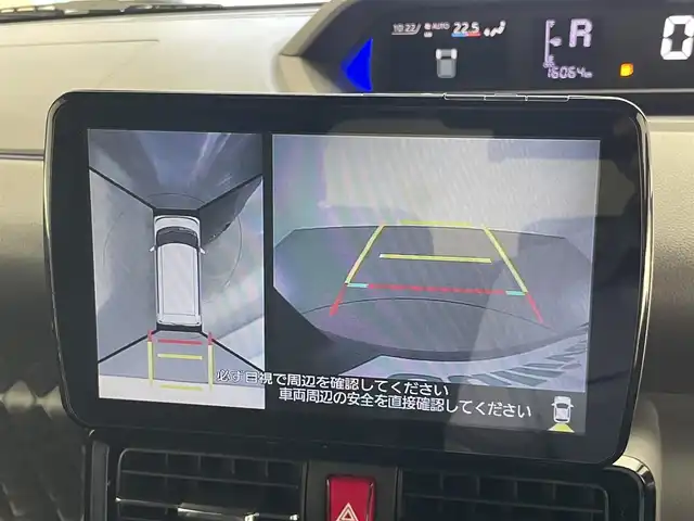 ダイハツ タント カスタム RS セレクション 愛知県 2020(令2)年 1.6万km ブラックマイカメタリック/レーザーブルークリスタルシャイン 2トーン 社外９型ナビ　全方位カメラ　シートヒーター　追従クルコン　両側パワスラ　ＥＴＣ　前後ドラレコ　スマアシIII　衝突軽減　コーナーセンサー　ＬＥＤオートライト　ツートンカラー　ロールシェード　フォグ　禁煙車