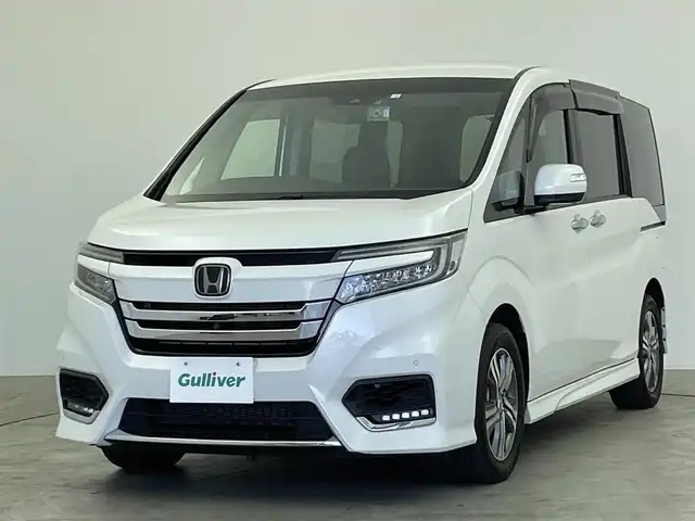 ホンダ ステップワゴン スパーダ eHEV G EXホンダS 群馬県 2020(令2)年 3.8万km プラチナホワイトパール フリップダウンモニター　純正１０インチナビ　マルチビューカメラ　アダプティブクルーズコントロール　両側パワースライドドア　ハーフレザーシート　シートヒーター　ドライブレコーダー　ＥＴＣ２．０　禁煙車