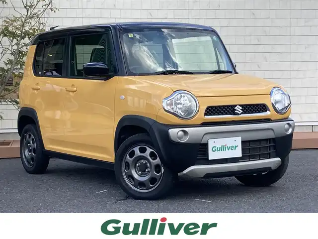 スズキ ハスラー G 茨城県 2019(平31)年 6.8万km アクティブイエロー/ブラック2トーンルーフ 社外ナビ/（ＦＭ／ＡＭ／BT/フルセグ）　/衝突軽減ブレーキ/シートヒーター　/クルーズコントロール　/ＥＴＣ /ハロゲンヘッドライト /スマートキー /レーンキープアシスト /プッシュスタート /ドアバイザー /社外フロアマット/取扱説明書・保証書