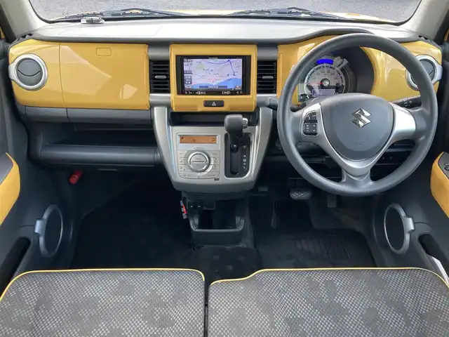 スズキ ハスラー G 茨城県 2019(平31)年 6.8万km アクティブイエロー/ブラック2トーンルーフ 社外ナビ/（ＦＭ／ＡＭ／BT/フルセグ）　/衝突軽減ブレーキ/シートヒーター　/クルーズコントロール　/ＥＴＣ /ハロゲンヘッドライト /スマートキー /レーンキープアシスト /プッシュスタート /ドアバイザー /社外フロアマット/取扱説明書・保証書