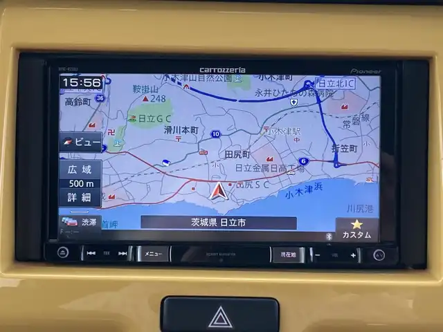 スズキ ハスラー G 茨城県 2019(平31)年 6.8万km アクティブイエロー/ブラック2トーンルーフ 社外ナビ/（ＦＭ／ＡＭ／BT/フルセグ）　/衝突軽減ブレーキ/シートヒーター　/クルーズコントロール　/ＥＴＣ /ハロゲンヘッドライト /スマートキー /レーンキープアシスト /プッシュスタート /ドアバイザー /社外フロアマット/取扱説明書・保証書