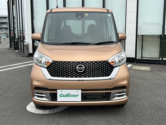 日産 デイズ ルークス ボレロ 岐阜県 2020(令2)年 0.5万km ピンクゴールドM 純正ＳＤナビ　/ＥＴＣ　/バックカメラ　/ドライブレコーダー　/衝突軽減システム　/横滑り防止装置　/前後コーナーセンサー　/アイドリングスイッチ　/ＬＥＤヘッドライト　/両側パワースライド　/レザーシート　/スマートキー/プッシュスタート/スペアキー/オーテック14インチアルミホイール/純正フロアマット/ワンオーナー