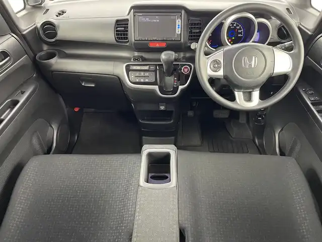 ホンダ Ｎ ＢＯＸ カスタム G 福島県 2015(平27)年 5.4万km スマートブラック 純正ナビ/・型番：VXM-155ｖsi/・ワンセグTV/BT/FA/AM/SD/USB/CD/DVD/・バックカメラ/・ETC/プッシュスタート/・スマートキー/・スペアキー/LEDライト/・オートライト/電動格納ミラー/・オートミラー/ドアバイザー/純正フロアマット/Wエアバック/サイドビューサポートミラー/ウインカーミラー/ステアリングスイッチ