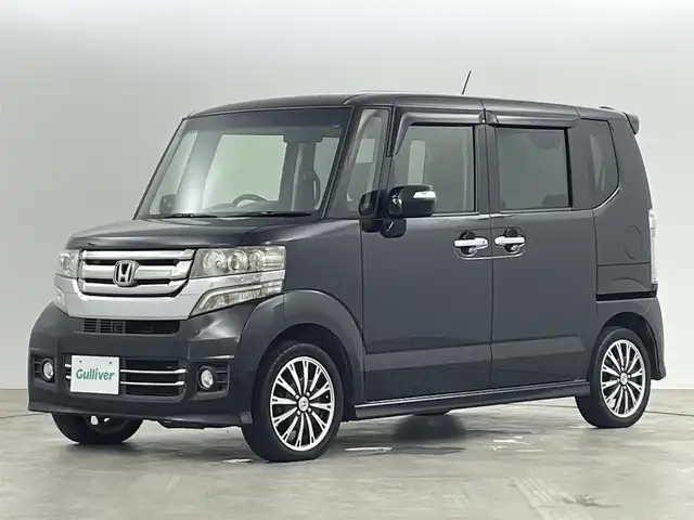 ホンダ Ｎ ＢＯＸ カスタム G 福島県 2015(平27)年 5.4万km スマートブラック 純正ナビ/・型番：VXM-155ｖsi/・ワンセグTV/BT/FA/AM/SD/USB/CD/DVD/・バックカメラ/・ETC/プッシュスタート/・スマートキー/・スペアキー/LEDライト/・オートライト/電動格納ミラー/・オートミラー/ドアバイザー/純正フロアマット/Wエアバック/サイドビューサポートミラー/ウインカーミラー/ステアリングスイッチ