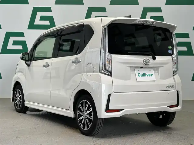 ダイハツ ムーヴ カスタム X LTD SAⅢ 鹿児島県 2018(平30)年 2.1万km パールホワイトⅢ 純正オーディオ【CUK-W66D】/（CD/FM/AM/AUX）/スマートアシストIII/・衝突警報機能／衝突回避支援ブレーキ機能/・ブレーキ制御付誤発進抑制機能/・車線逸脱警報機能／車線逸脱抑制制御機能/・ふらつき警報/・路側逸脱警報機能/・先行車発進お知らせ機能/・標識認識機能/・AHB（オートハイビーム）/LEDヘッドライト/ヘッドライトレベライザー/フロントフォグライト/運転席シートヒーター/純正フロアマット/純正ドアバイザー/取扱説明書