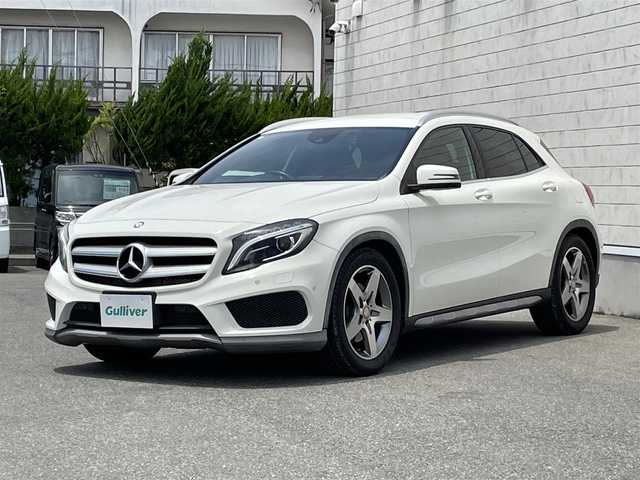 メルセデス・ベンツ ＧＬＡ２５０ 4マチック スポーツ 山形県 2014(平26)年 4.5万km カルサイトホワイト 4WD/純正メモリナビ/・フルセグ/CD/AM/FM/Bluetooth/バックカメラ/クルーズコントロール/ブラインドスポットモニター/コーナーセンサー/横滑り防止装置/盗難防止装置/オートライト/HIDライト/ETC/前席シートヒーター/運転席パワーシート/ハーフレザー/ダブルサイドエアバック/パドルシフト/電動リアゲート/純正18インチアルミホイールサマータイヤ/社外フロアマット/社外ドライブレコーダー/スペアキー/ルーフレール