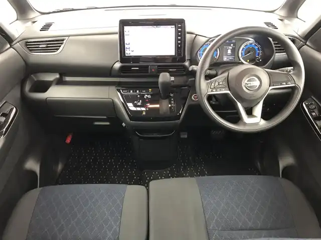 日産 ルークス ハイウェイスター X 愛知県 2023(令5)年 1.2万km ホワイトパール エマージェンシーブレーキ/　・車線逸脱警報システム/　・先行車発進システム/　・クリアランスソナー/　・標識認識機能/　・先行車発進お知らせ機/　・車線逸脱警報能/純正ナビ9インチナビ/（Bluetooth/HDMI/フルセグTV/SD）/全方位カメラ/ドライブレコーダー/片側パワースライドドア/純正LEDライト/純正フロアマット/純正AW/オートライト/オートマチックハイビーム/ETC/ロールサンシェード/ドアバザー/スマートキー