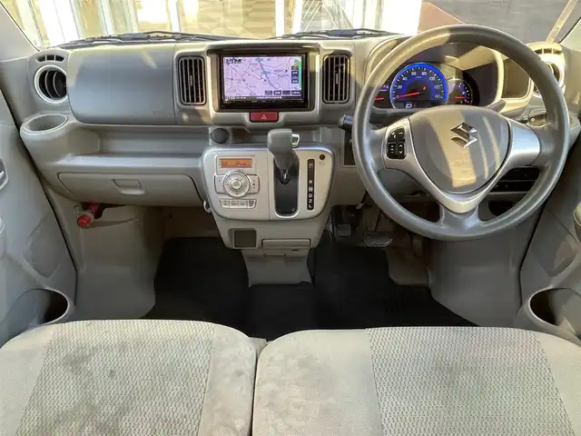 スズキ エブリィ ワゴン PZターボ スペシャル 道央・札幌 2017(平29)年 8.5万km ムーンライトバイオレットPM ・4WD/・衝突軽減ブレーキ/・社外ナビ/CD&DVD&SD&USB&BT&フルセグTV/・両側パワースライドドア/・オートステップ(左後席のみ)/・後席手動格納/・シートヒーター(運転席のみ)/・ABS/・横滑り防止装置/・オートライト/・フォグランプ/・電動格納ミラー/・ウィンカーミラー/・ドアバイザー/・純正AW付夏タイヤ/・スペアキー2本(インテリジェントキー有1本、無1本)/・保証書/・取扱説明書