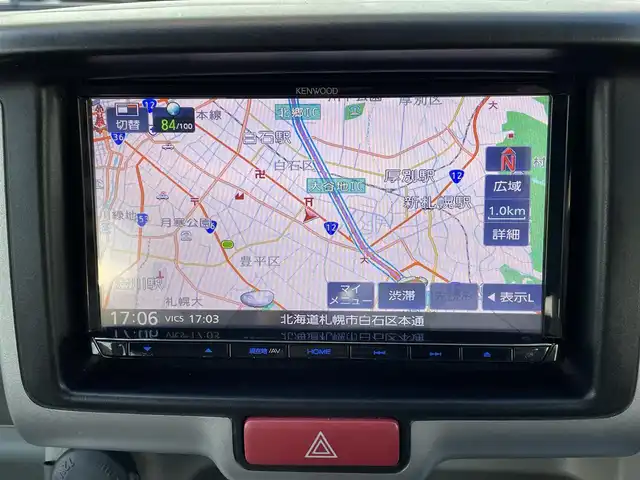 スズキ エブリィ ワゴン PZターボ スペシャル 道央・札幌 2017(平29)年 8.5万km ムーンライトバイオレットPM ・4WD/・衝突軽減ブレーキ/・社外ナビ/CD&DVD&SD&USB&BT&フルセグTV/・両側パワースライドドア/・オートステップ(左後席のみ)/・後席手動格納/・シートヒーター(運転席のみ)/・ABS/・横滑り防止装置/・オートライト/・フォグランプ/・電動格納ミラー/・ウィンカーミラー/・ドアバイザー/・純正AW付夏タイヤ/・スペアキー2本(インテリジェントキー有1本、無1本)/・保証書/・取扱説明書