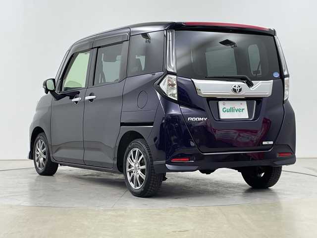 トヨタ ルーミー カスタムG 道央・札幌 2021(令3)年 3.7万km クールバイオレットクリスタルシャイン ・４WD/寒冷地仕様/スマートアシスト/・レーダークルーズコントロール/・衝突被害軽減ブレーキ/・純正９インチナビ/・BT/CD/USB/HDMI/フルセグTV/・バックカメラ/・両側パワースライドドア/・アイドリングストップ/・ビルトインETC/・ステアリングスイッチ/・LEDオートライト/オートライト/・プッシュスタート/スマートキー/・スペアキー/・電動格納ミラー/・シートカバー