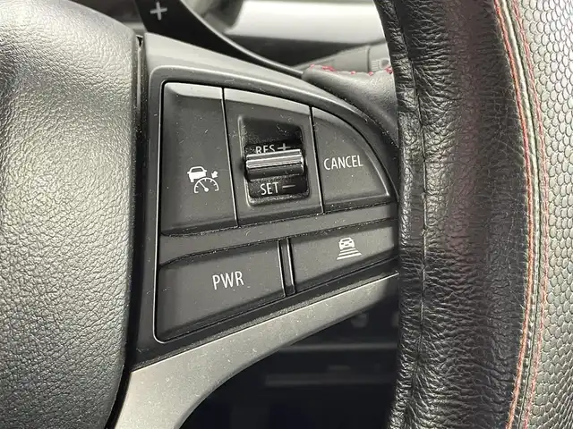 スズキ スペーシア カスタム HYBRID XS ターボ 群馬県 2021(令3)年 1.9万km ブルーイッシュブラックパール3 純正８インチナビ　全方位カメラ　両側パワースライドドア　衝突軽減　アダプティブクルーズコントロール　レーンアシスト　オートマチックハイビーム　スマートキー　プッシュスタート　横滑り防止　禁煙車