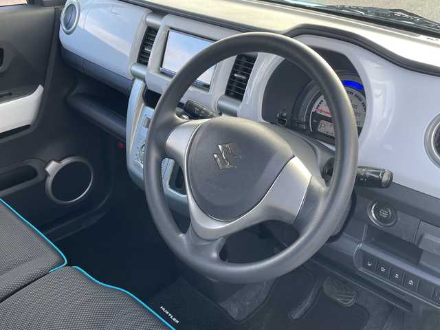 スズキ ハスラー G ターボ 富山県 2015(平27)年 5.9万km サマーブルーM ワンオーナー/禁煙車/社外ＳＤナビ/セパレート２ＷＡＹスピーカーアルパイン/DVD再生機能有/Bluetooth/フルセグTV/プッシュスタート/スマートキー/衝突被害軽減システム/ドアバイザー/純正フロアマット