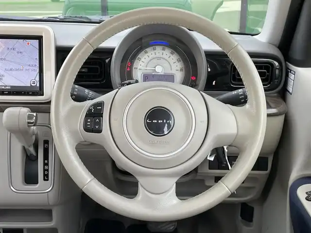 スズキ ラパン モード 香川県 2018(平30)年 3.6万km フォーンベージュM 登録時走行距離：35201km/ディーラー純正8型ナビ/　CD DVD BT フルセグTV/ナビ連動式ドライブレコーダー/ビルトインETC/シートヒーター/衝突被害軽減装置/アイドリングストップ/横滑り防止装置/HIDヘッドライト/オートライト/ベンチシート/ステアリングスイッチ/プッシュスタート/スマートキー/スペアキー