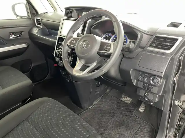 トヨタ ルーミー カスタムG－T 福島県 2021(令3)年 3.9万km ブラックマイカメタリック スマートアシスト/・衝突軽減ブレーキ/・車線逸脱警報装置/・スマートパーキングアシスト/・レーンキープコントロール/・レーダークルーズコントロール/・コーナーセンサー/純正ナビ/・型番：NSZT-Y68T/・フルセグTV/Bluetooth/CD/DVD/・バックカメラ/・ETC/・ドライブレコーダー/両側パワースライドドア/電子パーキング/・オートホールド/アイドリングストップ/プッシュスタート/・スマートキー/・スペアキー/LEDヘッドライト/・オートライト/・オートマチックハイビーム/純正フロアマット/ドアバイザー