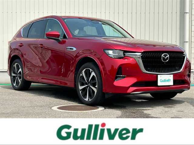 マツダ ＣＸ－６０ 富山県 2022(令4)年 0.7万km ソウルレッドクリスタルM ４WD/サンルーフ/12.3インチマツダコネクトナビ/アラウンドビューモニター/BOSEサウンド/androidauto/AppleCarPlay/Bluetooth/フルセグＴＶ/AC１００V電源/置くだけ充電/HDMi入力/タイプC端子/前席パワーシート/前席エアシート/全席シートヒーター/スマートブレーキサポート/レーダークルーズコントロール/ブラインドスポットモニター/レーンキープアシスト/パワーバックドア/LEDオートライト