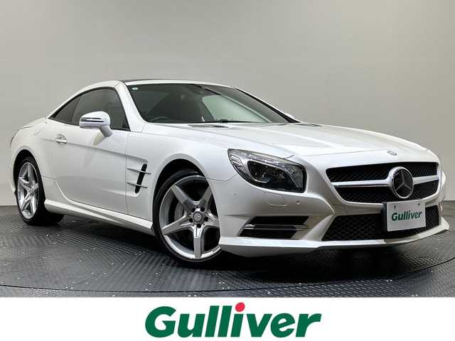メルセデス・ベンツ ＳＬ３５０ 愛媛県 2013(平25)年 6.5万km ダイヤモンドホワイト 純正ナビ/ワンセグ／Ｂｌｕｅｔｏｏｔｈ／ＣＤ／ＵＳＢ/バックカメラ/サンルーフ/衝突軽減ブレーキ/レーンキープアシスト/ブラインドスポットモニター/ＬＥＤヘッドライト/ＤＮ席パワーシート/DN席シートヒーター/アテンションアシスト