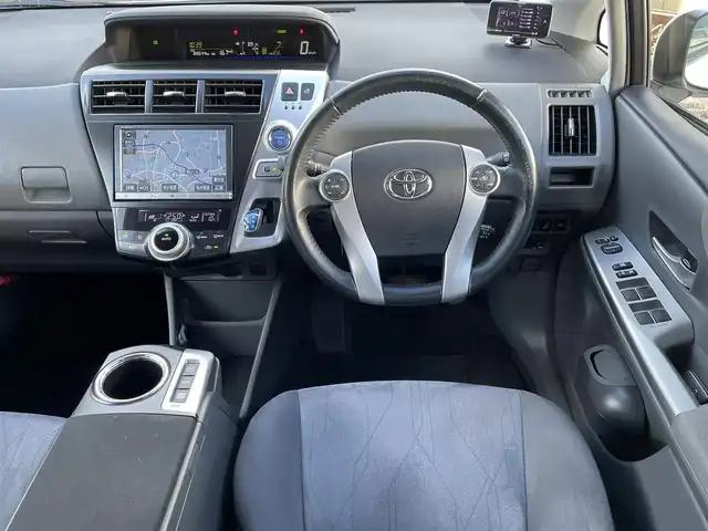 トヨタ プリウス α G ツーリングセレクション 福島県 2013(平25)年 8.9万km ホワイトパールクリスタルシャイン 純正ナビ/フルセグＴＶ/ＣＤ／ＤＶＤ/ＦＭ・ＡＭ/Ｂｌｕｅｔｏｏｔｈ/ＥＴＣ/ＡＳＳＵＲＡレーダー探知機/ドラレコ/クルーズコントロール/純正フロアマット/ドアバイザー/夏タイヤ積込