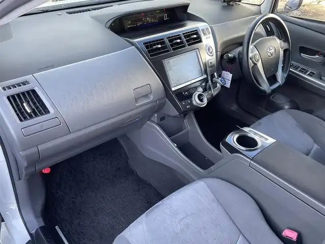 トヨタ プリウス α G ツーリングセレクション 福島県 2013(平25)年 8.9万km ホワイトパールクリスタルシャイン 純正ナビ/フルセグＴＶ/ＣＤ／ＤＶＤ/ＦＭ・ＡＭ/Ｂｌｕｅｔｏｏｔｈ/ＥＴＣ/ＡＳＳＵＲＡレーダー探知機/ドラレコ/クルーズコントロール/純正フロアマット/ドアバイザー/夏タイヤ積込