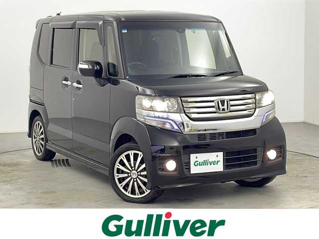 ホンダ Ｎ ＢＯＸ カスタム ターボ SSパッケージ 愛知県 2015(平27)年 5万km クリスタルブラックパール 純正ナビ /ワンセグTV/バックカメラ/CD/DVD/BT/iPod/USB/衝突軽減ブレーキ/横滑り防止/クルーズコントロール/両側パワースライドドア/パドルシフト/ECON/スマートキー/オートライト/ハロゲンヘッドライト
