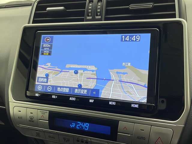 トヨタ ランドクルーザー プラド TX Lパッケージ 宮崎県 2018(平30)年 7.4万km ブラック サンルーフ/本革黒シート/Ｄ／Ｎ席パワーシート/Ｄ／Ｎ席シートヒーター/Ｄ／Ｎ席シートエアー/クルーズコントロール/純正９インチナビ（フルセグＴＶ・Ｂｌｕｅｔｏｏｔｈ・ＦＭ／ＡＭ）/ＥＴＣ /コーナーセンサー/衝突被害軽減システム/バックカメラ/プッシュスタート/オートライト