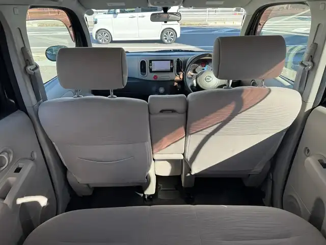 日産 キューブ 15X 滋賀県 2015(平27)年 5.6万km スーパーブラック 純正フルセグナビ/　フルセグ Bluetooth CD DVD SD AM FM/純正バックカメラ/インテリジェントキー×2/プッシュスタート/純正フロアマット/純正ドアバイザー/ヘッドランプレベライザー /電動格納ミラー/VDC/パワーウィンドウ/パワーステアリング/