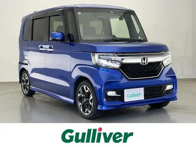 ホンダ Ｎ ＢＯＸ カスタム G EX ターボ ホンダセンシング 愛知県 2020(令2)年 2.8万km ブリリアントスポーティブルーメタリック2トーン 純正ナビ　フルセグＴＶ　Ｂｌｕｅｔｏｏｔｈ　ＵＳＢ　バックカメラ　シートヒーター　ハーフレザー　パドルシフト　ホンダセンシング　衝突軽減装置　追従クルコン　ＬＥＤオートライト　プッシュスタート　禁煙車