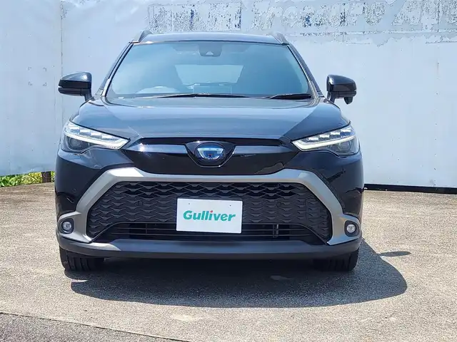 トヨタ カローラ クロス ハイブリッド Z 栃木県 2022(令4)年 3.4万km アティチュードブラックマイカ 純正9型ディスプレイオーディオ/ハンズフリーパワーバックドア/バックモニター/ビルトインETC2.0/レーダークルーズコントロール/クリアランスソナー/セーフティセンス/・プリクラッシュセーフティ/・レーントレーシングアシスト/・オートマチックハイビーム/・ロードサインアシスト/車両接近通報装置/パーキングサポートブレーキ(前後)/LEDヘッドランプ/本革巻きステアリング/ステアリングスイッチ/革/ファブリックコンビシート/前席シートヒーター/純正18インチアルミホイール/スマートエントリー/スタートシステム/禁煙車