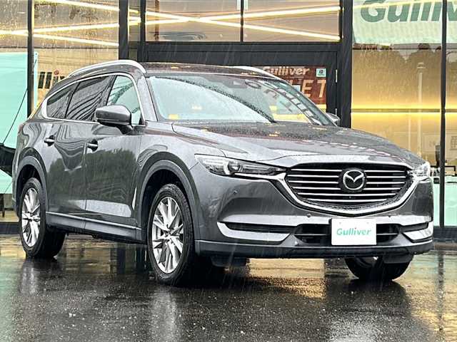 マツダ ＣＸ－８ 25S プロアクティブ 鹿児島県 2018(平30)年 7.1万km マシーングレープレミアムM 純正オーディオ/DVD/フルセグ/クルーズコントロール/ETC/パワーウィンドウ/シートヒーター/ステアリングヒーター/オートライト/パーキングアシスト/レーンアシスト/電動格納ミラー/純正フロアマット