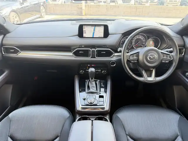 マツダ ＣＸ－８ 25S プロアクティブ 兵庫県 2018(平30)年 7.1万km マシーングレープレミアムM 純正ナビ/ (AM/FM/BT/USB)/フルセグTV/全方位カメラ/ステアリングヒーター/ステアリングリモコン/レーダークルーズコントロール/レーンアシスト/電動パーキングブレーキ/オートホールド/オートライト/ETC/ハーフレザーシート/シートヒーター/三列シート/電動リアゲート/純正フロアマット/ルーフレール/コーナーセンサー/純正19インチアルミホイール