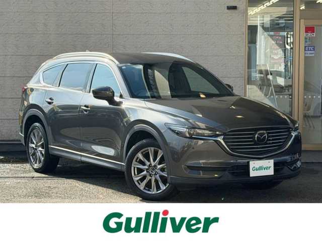 マツダ ＣＸ－８ 25S プロアクティブ 兵庫県 2018(平30)年 7.1万km マシーングレープレミアムM 純正ナビ/ (AM/FM/BT/USB)/フルセグTV/全方位カメラ/ステアリングヒーター/ステアリングリモコン/レーダークルーズコントロール/レーンアシスト/電動パーキングブレーキ/オートホールド/オートライト/ETC/ハーフレザーシート/シートヒーター/三列シート/電動リアゲート/純正フロアマット/ルーフレール/コーナーセンサー/純正19インチアルミホイール