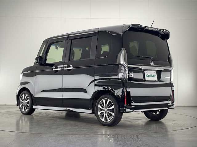 ホンダ Ｎ ＢＯＸ カスタム L 宮崎県 2021(令3)年 4万km クリスタルブラックパール 禁煙車/ホンダセンシング/純正ナビTV/（VXM-214VFi/CD/DVD/Bluetooth/フルセグTV)/純正バックカメラ/純正LEDオートライト/純正LEDフォグ/純正14インチアルミ/純正エアロ/純正ルーフエンドスポイラー/純正フロアマット/左側電動スライドドア/アダプティブクルーズコントロール/レーンディパーチャーアラート/クリアランスソナー/ウインカードアミラー/オートエアコン（プラズマクラスター）/前席シートヒーター/スマートキー/プッシュエンジンスタート/新車時保証書/取扱い説明書