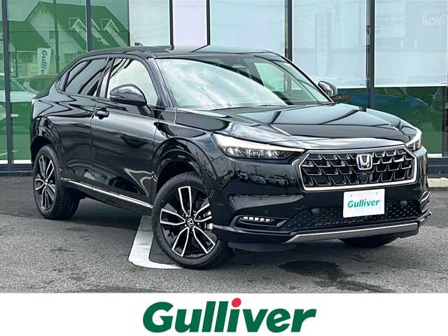 ホンダ ヴェゼル ハイブリッド e:HEV Z 岐阜県 2025(令7)年 0.1千km クリスタルブラックパール 登録時走行距離　6km/純正ディスプレイオーディオ/フルセグＴＶ/バックカメラ/クルーズコントロール/ホンダセンシング/禁煙車/置くだけ充電/ステアリングヒーター/シートヒーター/Ｂｌｕｅｔｏｏｔｈ接続/ＥＴＣ２．０/ハーフレザーシート/ダウンヒルアシストコントロール/レーンキープアシスト/プッシュスタート/フロントグリル替え有り